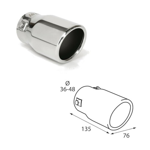 Auspuffblende auspuffendstück - auspuffblende,
