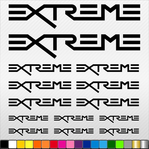 Extreme aufkleber set - extreme, tuning