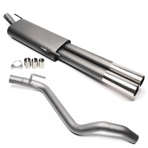 Sport auspuff 2x76 duplex - 2x76, mm